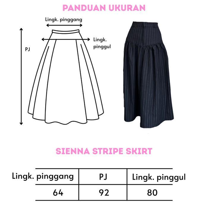sienna stripe skirt | rok stripe | rok garis garis | skirt