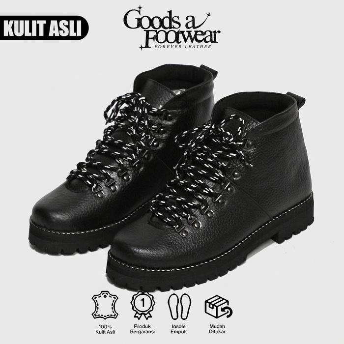 Garcia - Sepatu Boots Tinggi Kulit Asli Pria