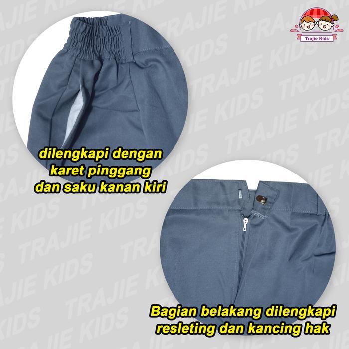 Rok Sekolah Pendek Model Span Untuk SMP / SMA Biru Abu Cokelat Pramuka Hitam Putih Paskibra Kancing 