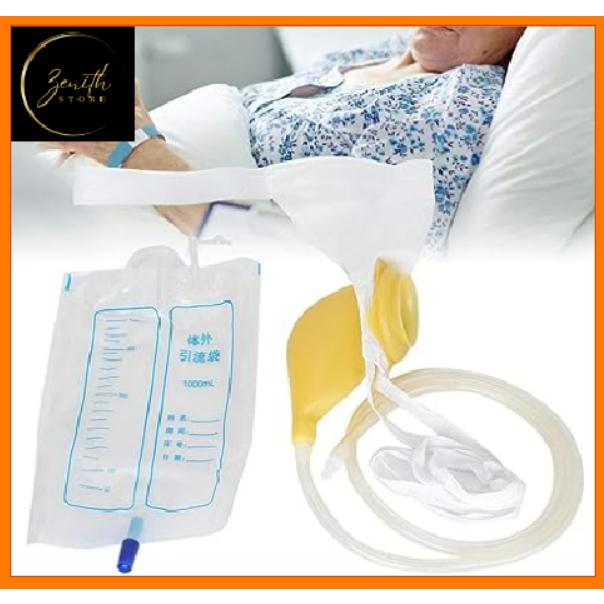 1 set alat bantu kencing pria | alat bantu kencing penderita stroke susah bergerak | man urinal pouc