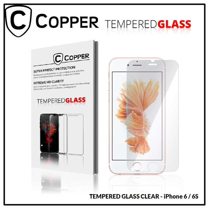 iPhone 6 - COPPER Tempered Glass Full Clear