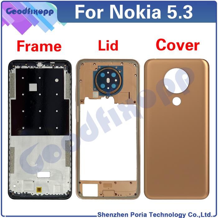For Nokia 5.3 TA-1234 TA-1223 TA-1227 TA-1229 Front Frame Middle