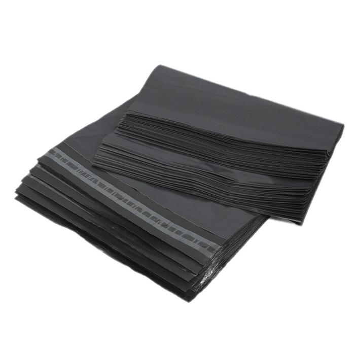 Kantong Amplop Plastik Packing Polybag Recycle 100 PCS 17x30cm - GCHX09BK Black