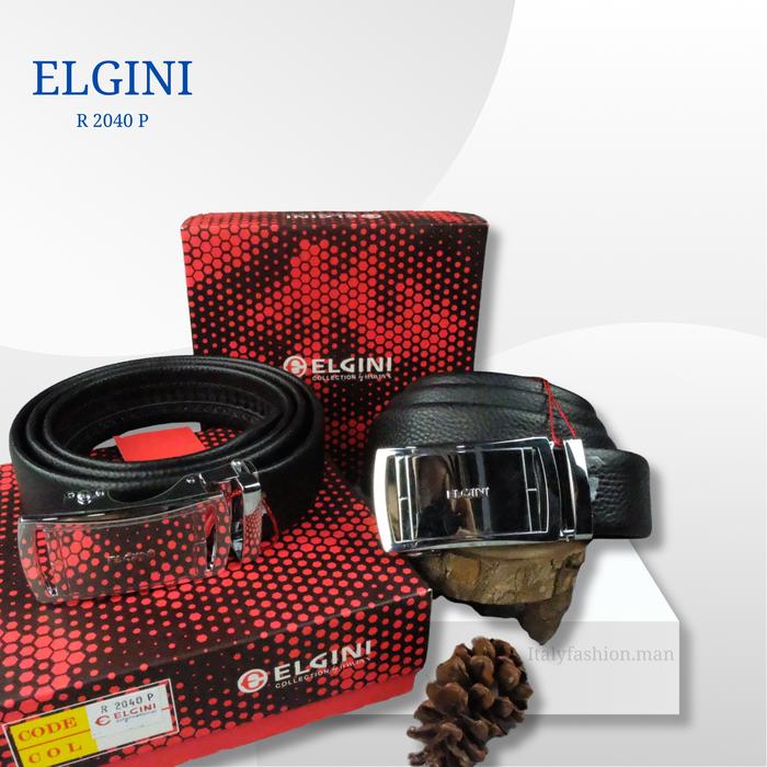 ELGINI Tali Pinggang/Belt Kulit Rel Pria Original 2040