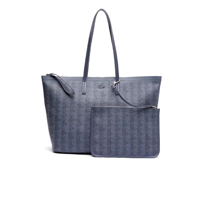 Lacoste Women's Zely Grained Tote Bag with Pouch - Blue