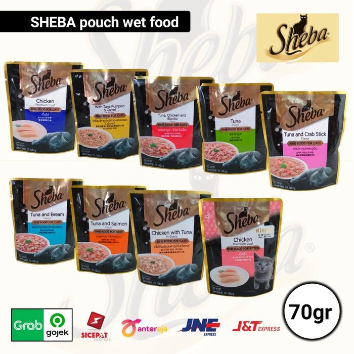 Sheba Pouch 70gr All varaint makanan basah kucing SHEBA - TUNA PUMKIN