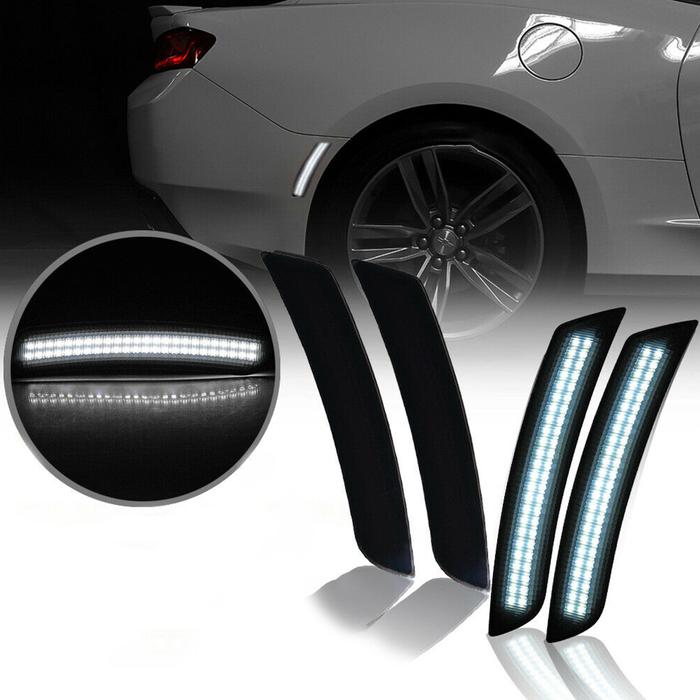 Side Indicator Fender Light Side Marker Light Smoke Lens For