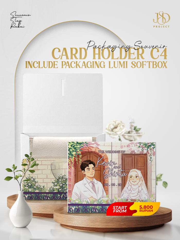 SOUVENIR CARD HOLDER 6 SLOT INCLUDE PACKING LUMI SOFT BOX C4 6 SLOT