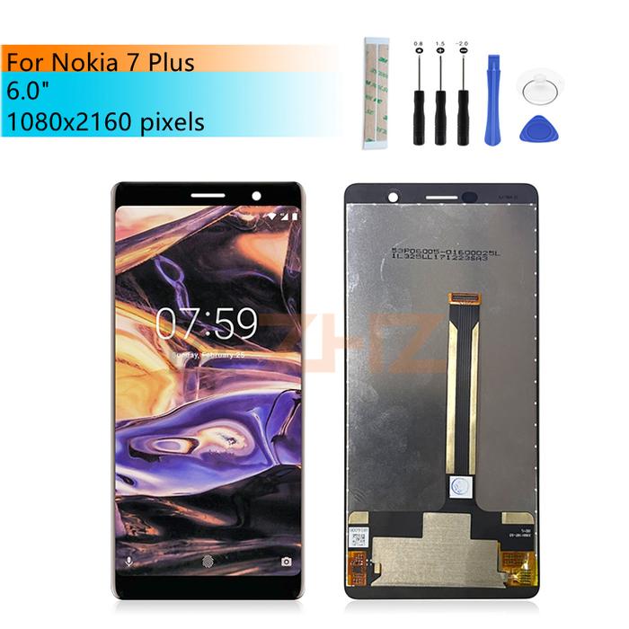 IPS LCD For Nokia 7 Plus Display Touch Screen Digitizer Assembly