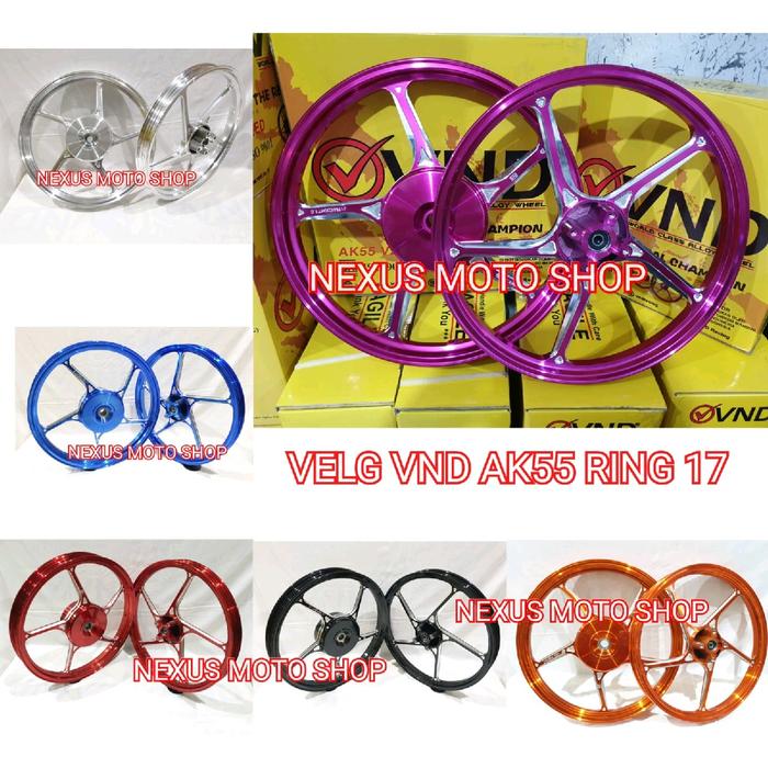 velg vnd ak55 ring17 beat velg vnd vario110/beat new/beat deluxe/ beat keyless/beat fi pelak racing