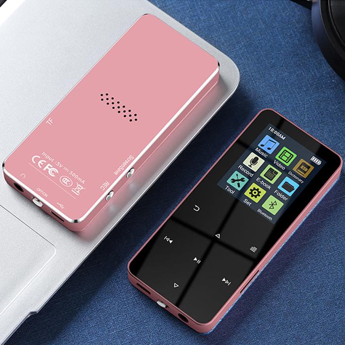 1.8 Inch Metal Touch Bluetooth MP3 MP4 Player Bluetooth 4.2 Supports