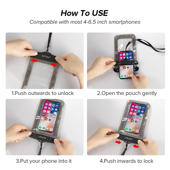 Universal Waterproof Phone Case For iPhone 13 12 11 Pro Max XS Water