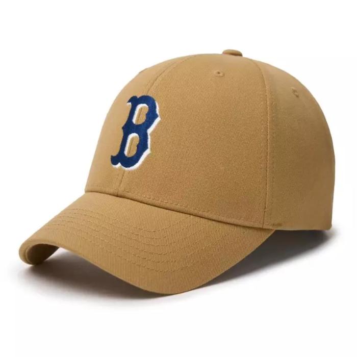 COSEY MLB Korea Varsity Boston Red Sox Ball Cap - Dark Beige -