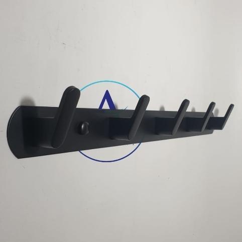 gantungan baju hitam doff/kapstok hanger kamar dan kamar mandi black