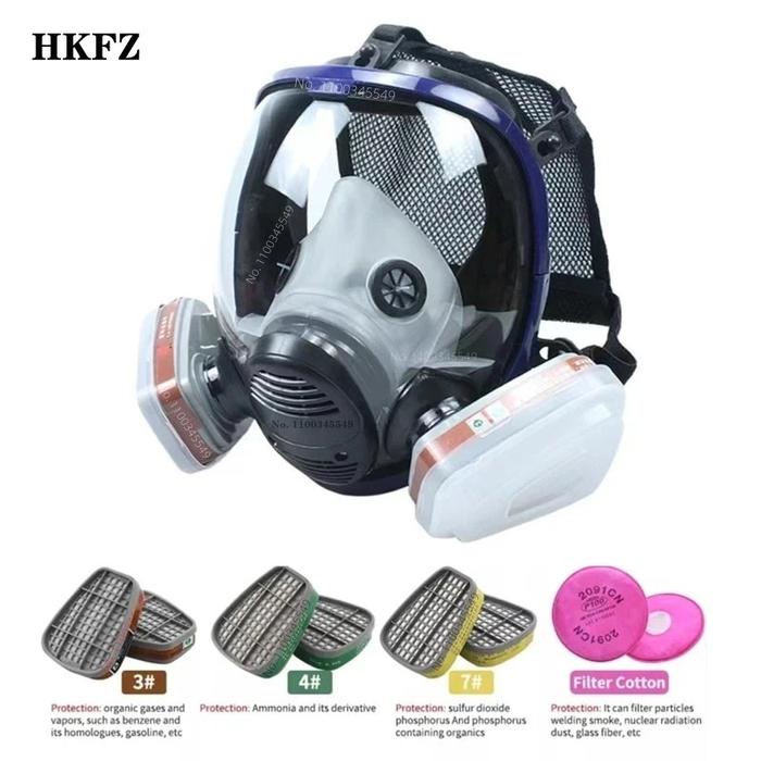 Chemical Gas Mask 6800 Dust Respirator Anti-Fog Full Face Mask Filter