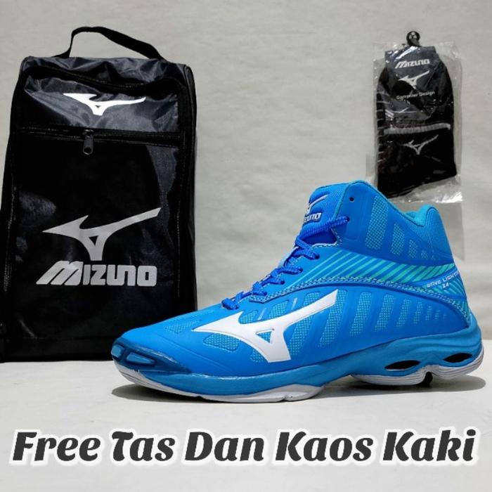 Mizuno Wlz 4 / Mizuno Wave Lightning z4 / Mizuno Wave Momentum 3 Mid / Sepatu Volly Mizuno