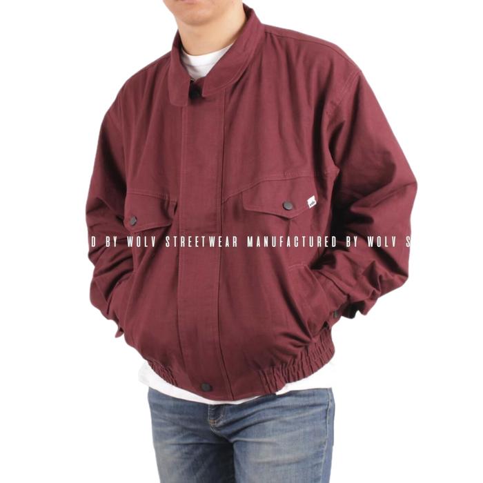 INTENDED-Flight Wolf Original Jaket Pria Wanita Canvas