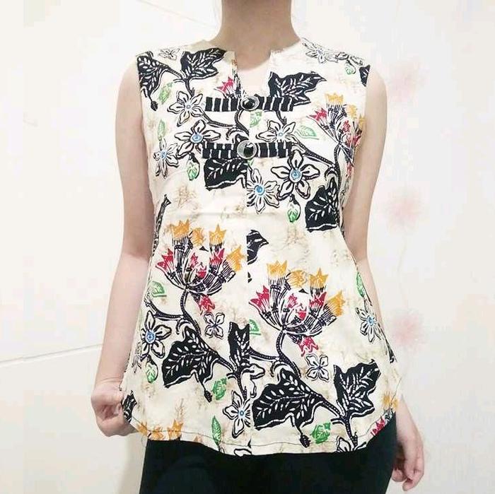 Blouse batik yukensi modern terbaru atasan batik wanita
