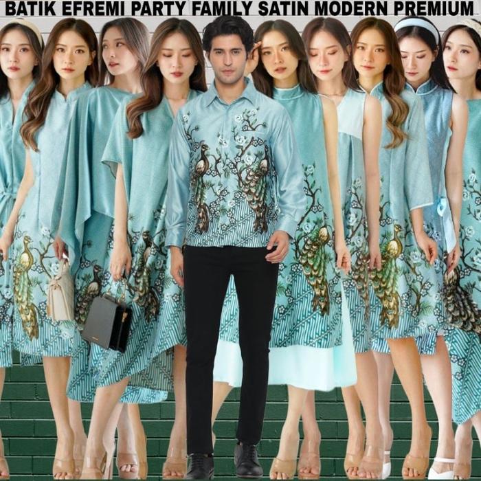 Limited Offer Set Batik Series Couple Seragam Family/Seragam Batik Imlek Dress Qipao Sangjit Batik