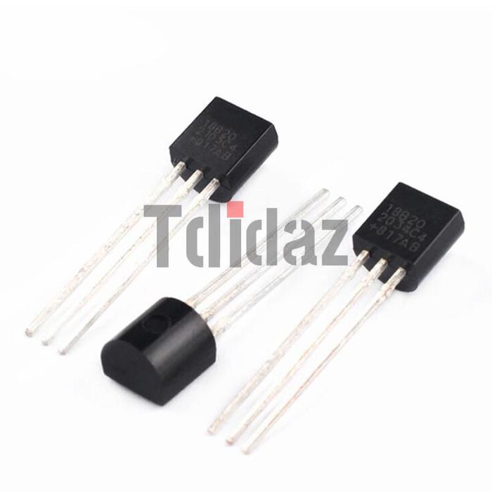 10 Buah DS18B20 18B20 TO-92 Sensor Suhu Termometer CHIP IC