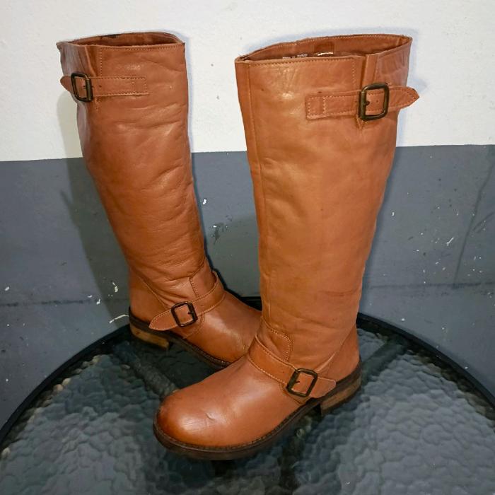 Aldo original leather boot 38 size woman shoes