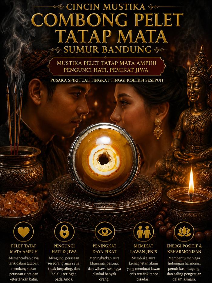 CINCIN MUSTIKA COMBONG PELET TATAP MATA SUMUR BANDUNG