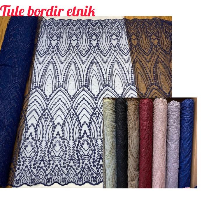 Bahan kebaya brokat Kain brokat tile tulle prada kain tile payet _bw