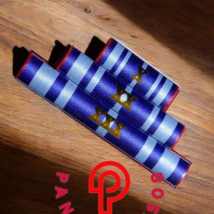 Pita jasa 10,20 dan 30 Tahun Tiga Susun Pin Pita jasa 10,20 dan 30 Tahun Bros Pita jasa 10,20 dan 30