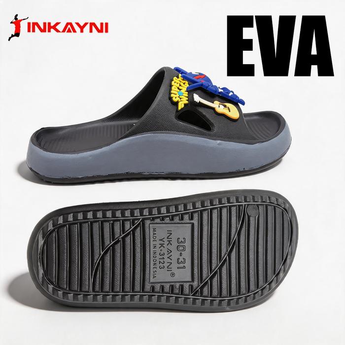Sandal Selop Anak Laki-laki Super Wings Jett Jerome Terlaris Anti Selip Tidak Lecet Kaki Empuk Bahan