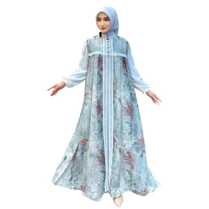 KESWARI SET PREMIUM | GAMIS OUTER PANJANG | GAMIS KEKINIAN | GAMIS TERBARU GIES BUTIK | SET GAMIS Fo