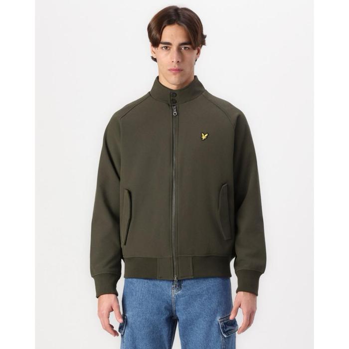 Lyle And Scott Softshell Harrington Jacket In Olive