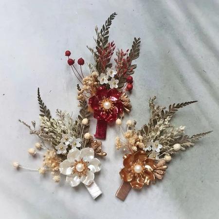 Bunga Hiasan Jas Pengantin Pria Corsage Flower Penanda Panitia Pernikahan