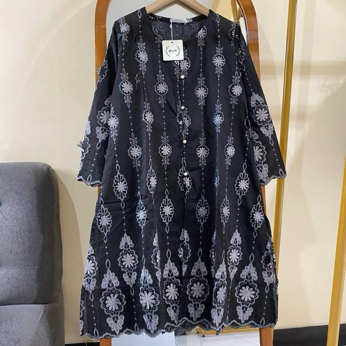 Ajmala - Tunik silk brokat malay 3D- baju kondangan wanita - baju kebaya wisuda - tunik brokat
