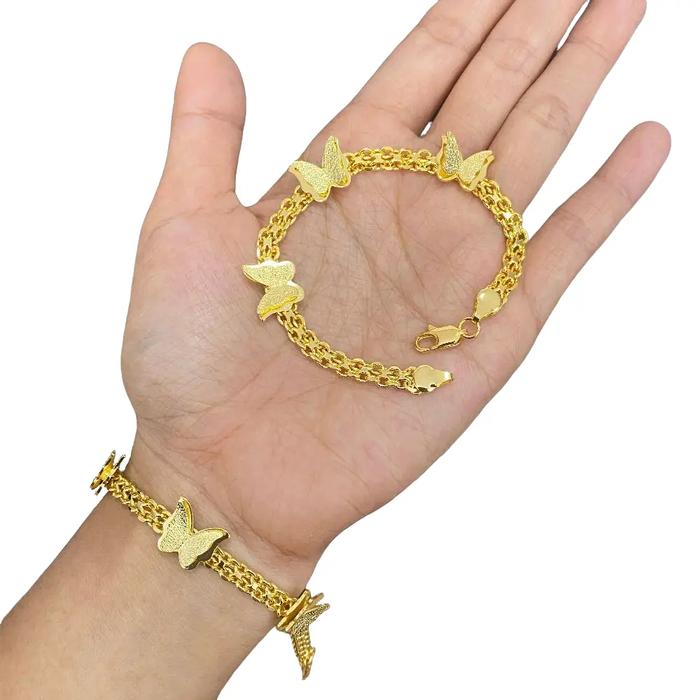 Belanja 2 barang gratis 1 • kentia jewelry •  Gelang kembar kupu-kupu