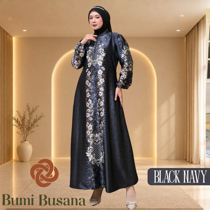 TERMURAH!!! Gamis AZALEA Bahan Dior Silk Premium Motif Terbaru Ukuran Standar & Jumbo