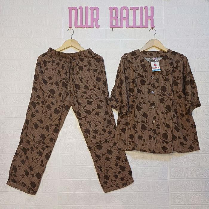 STELAN SIE LIE UKURAN DEWASA STANDAR, TANGAN PENDEK dan Tangan ¾ Motif Bunga Cantik