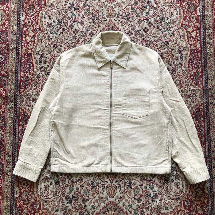 Jaket Gu corduroy zipper up work jacket Vintage corduroy jacket Vintage work jacket Hi674