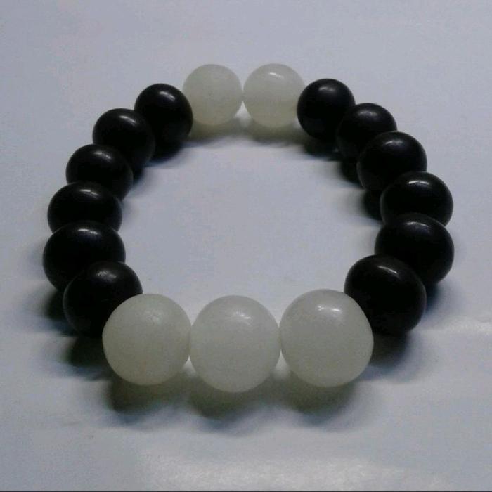 Gelang BatuFosil Mani Gajah Mix Biji Salak Lawasan