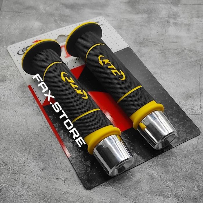 HANDGRIP KTC ECLIPSE ORIGINAL + JALU STANG CHROME / JALU STANG PCX SILVER,GOLD,MERAH UNIVERSAL fsaa