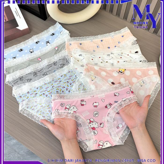 PREMIUM Celana Dalam Wanita 7038 Sempak Anak Perempuan Karakter Kartun Lucu