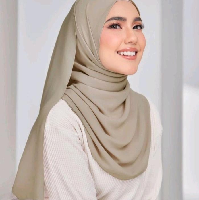 paris jadul bahan premium/hijab paris jadul/jilbab paris jadul/kerudung paris jadul/coklat tua