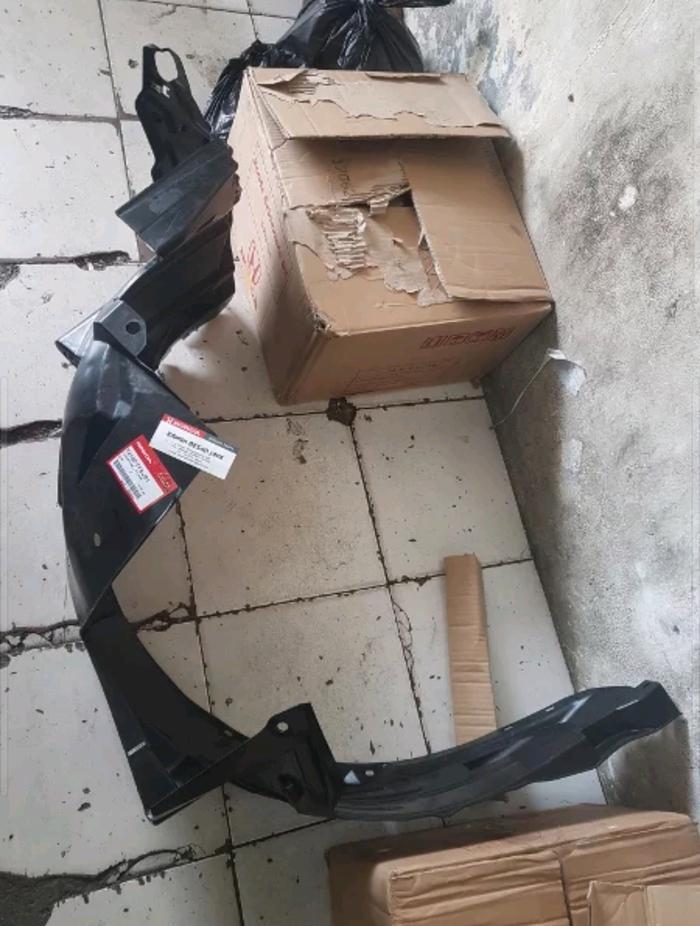 Inner Liner Fender - Cover Plastik Spakbor Atas Ban Bumper Bemper Depan Honda Jazz Ge8 Tipe S 2008 2
