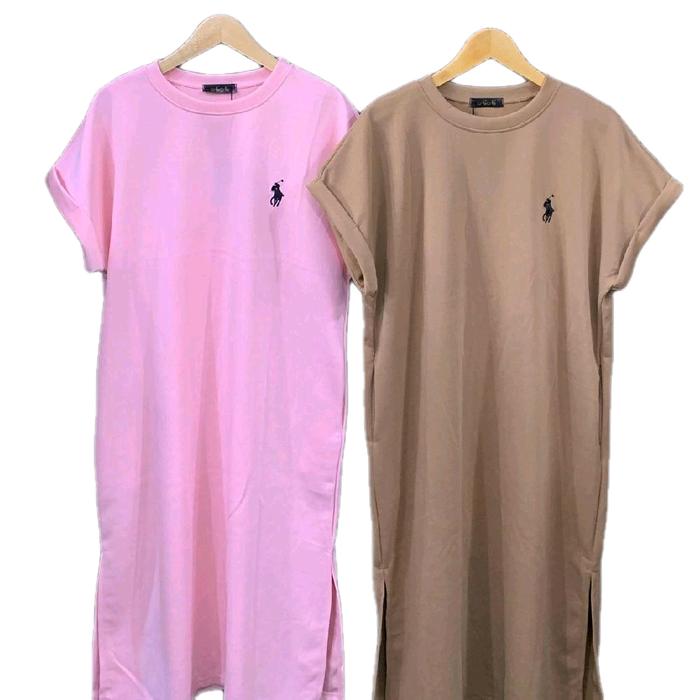 kaos tunik panjang wanita impor Polo Baju