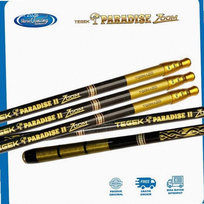 Paradise Tegek Pancing Paradise II Zoom Tornado Beli 1 Dapat 3 Ukuran | Carbon IM8 Zoom System - 360