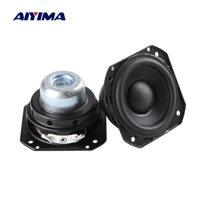 AIYIMA 2Pcs 1.75 Inch Full Range Sound Speaker 4 Ohm 6W Neodymium