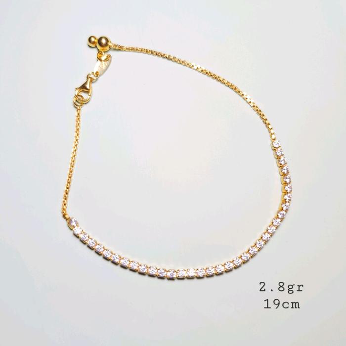 Gelang Emas Tennis Bracelet kadar 375