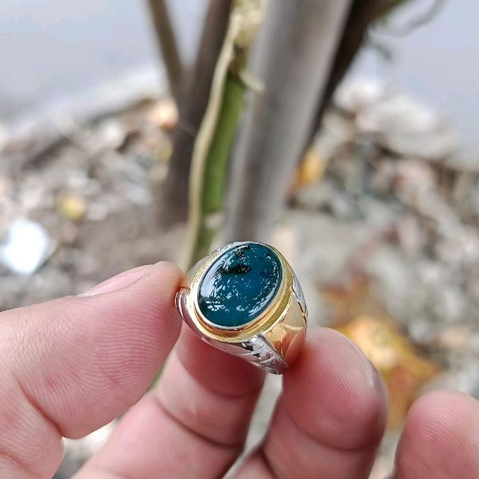 cincin batu bacan doko majiko coklat cristal original stone