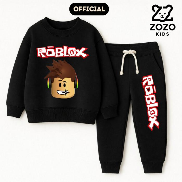 ZOZO Kids - Setelan Joger Anak Viral ROBLOX Usia 1-10 Tahun ukuran M-XXXL Piyama kaos