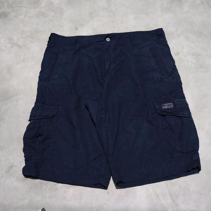 Celana Pendek cargo outdoor hiking gunung napapijri navy bekas