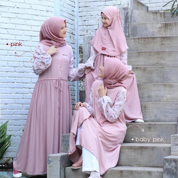 Abaya dannis D’pinkan/Abaya Dannis dewasa Gamis Wanita